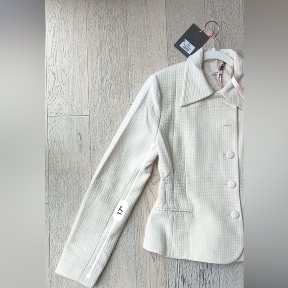 NWT House of CB Misha and Lena Cream Boucle Button Blazer and Pencil Skirt - Picture 10 of 16